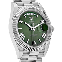 Thumbnail for Luxury Watch Rolex Day-Date 40 White Gold Olive Dial 228239 (2022) Wrist Aficionado
