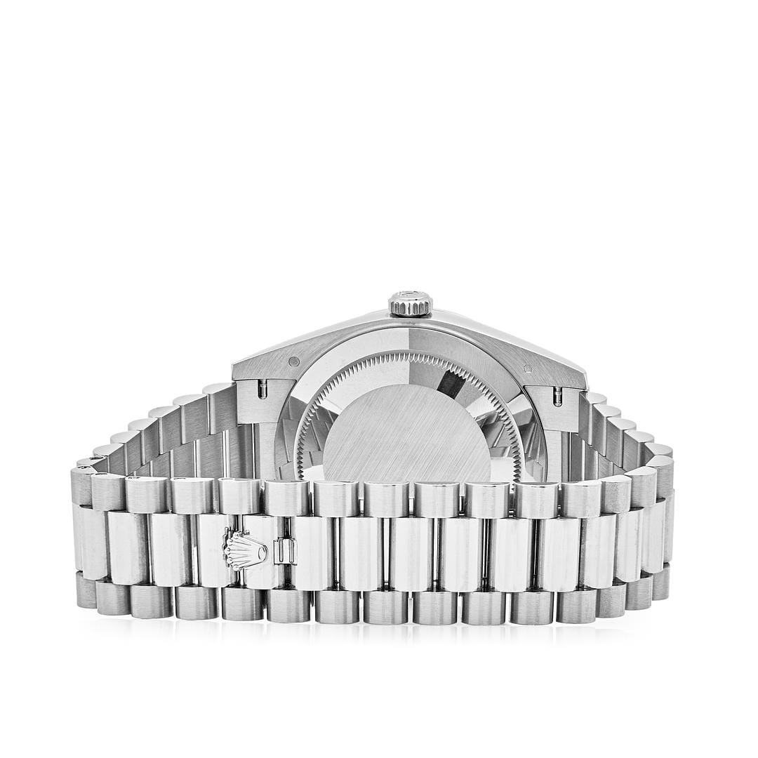 Luxury Watch Rolex Day-Date 40 White Gold Olive Dial 228239 (2022) Wrist Aficionado