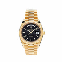 Thumbnail for Luxury Watch Rolex Day-Date 40 Yellow Gold Black Diagonal Dial 228238 (2022) Wrist Aficionado