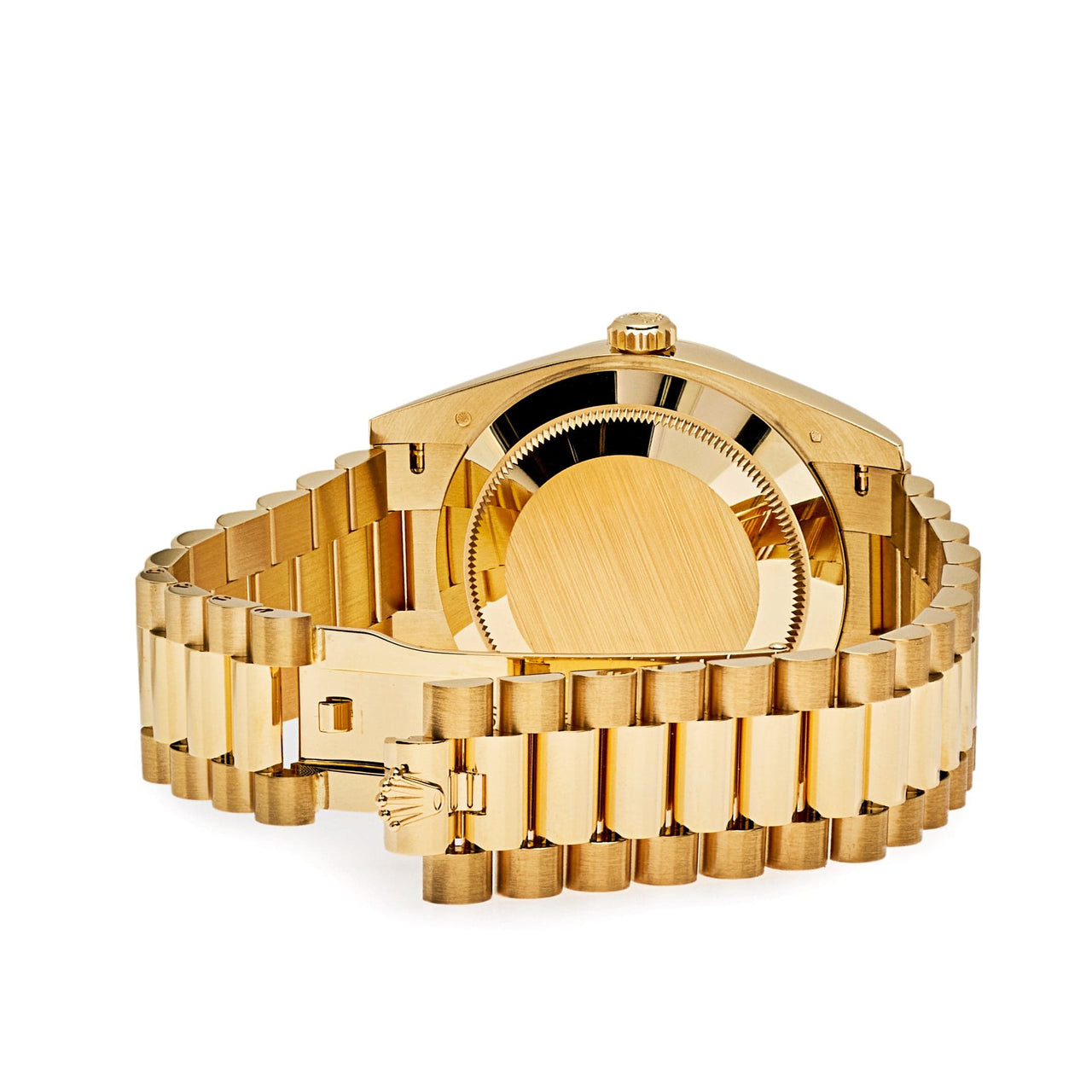 Luxury Watch Rolex Day-Date 40 Yellow Gold Black Diagonal Dial 228238 (2022) Wrist Aficionado