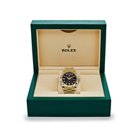 Thumbnail for Luxury Watch Rolex Day-Date 40 Yellow Gold Black Diamond Dial 228238 Wrist Aficionado