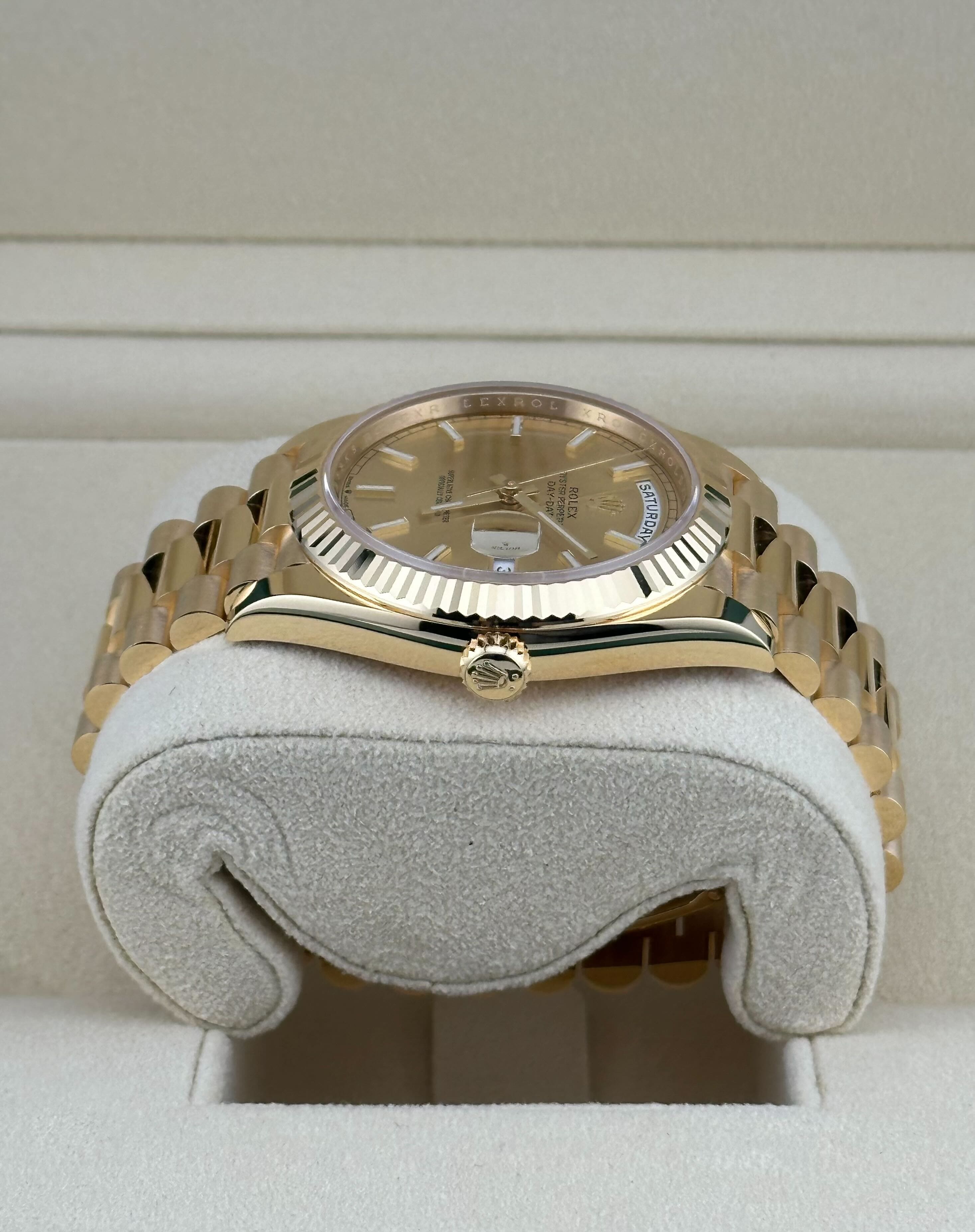 Rolex Day-Date 40 Yellow Gold Champagne Dial 228238 (2023)