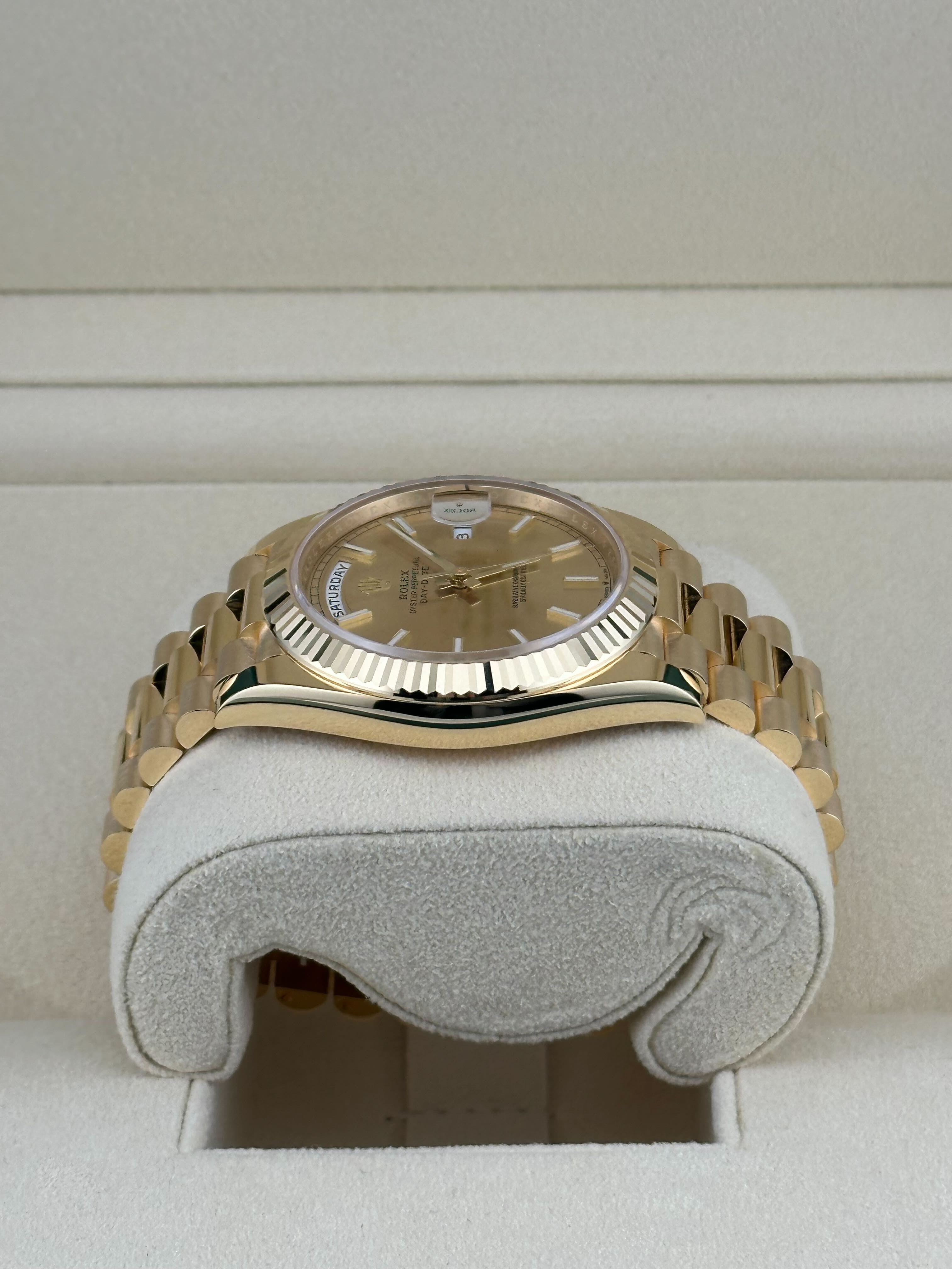 Rolex Day-Date 40 Yellow Gold Champagne Dial 228238 (2023)