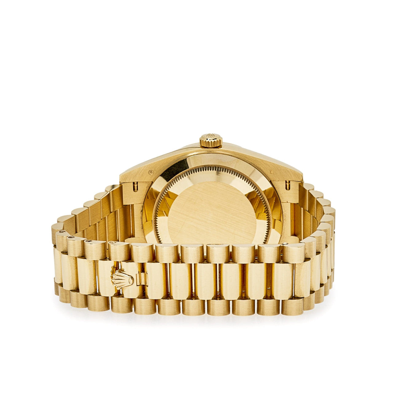Luxury Watch Rolex Day-Date 40 Yellow Gold Champagne Roman Dial 228238 Wrist Aficionado