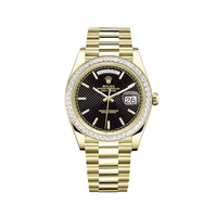 Thumbnail for Luxury Watch Rolex Day-Date 40 Yellow Gold Diamond Bezel Black Dial 228398TBR Wrist Aficionado