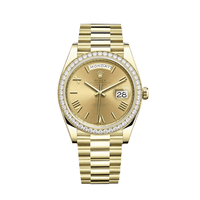 Thumbnail for Luxury Watch Rolex Day-Date 40 Yellow Gold Diamond Bezel Champagne Roman Dial 228348RBR Wrist Aficionado