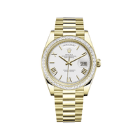 Thumbnail for Luxury Watch Rolex Day-Date 40 Yellow Gold Diamond Bezel White Dial 228398TBR Wrist Aficionado