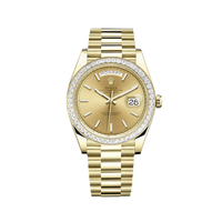 Thumbnail for Luxury Watch Rolex Day-Date 40 Yellow Gold Diamond-Paved Bezel Champagne Dial 228398TBR Wrist Aficionado