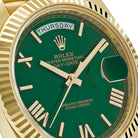 Luxury Watch Rolex Day-Date 40 Yellow Gold Green Dial 228238 Wrist Aficionado