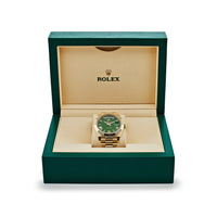 Thumbnail for Luxury Watch Rolex Day-Date 40 Yellow Gold Green Dial 228238 Wrist Aficionado