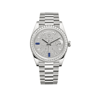 Thumbnail for Luxury Watch Rolex Day-Date 40mm White Gold Diamond Bezel Diamond-Paved Dial 228349RBR Wrist Aficionado