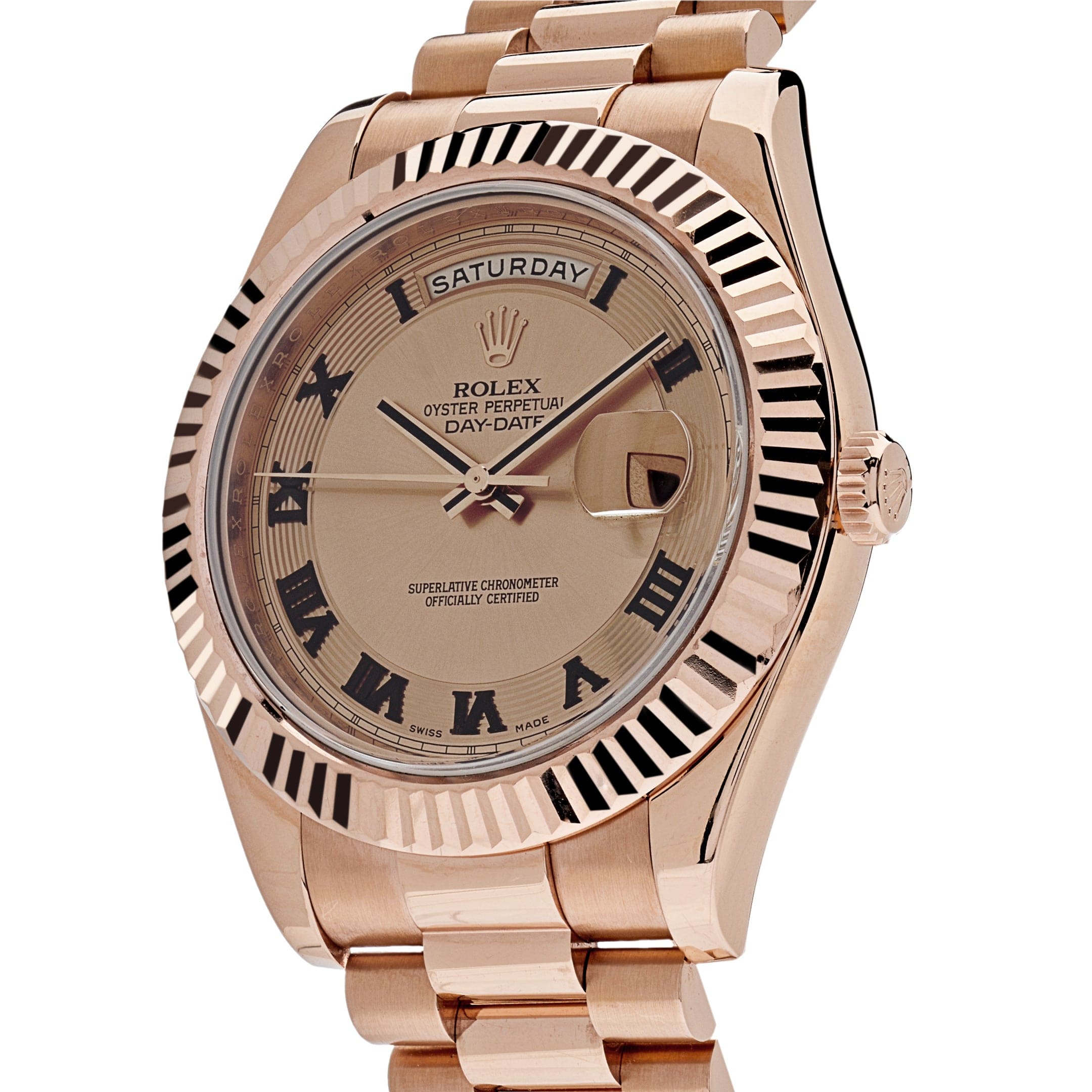 Rolex Day-Date II 218235 Rose Gold Pink Dial – Wrist Aficionado