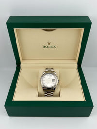 Thumbnail for Rolex Day-Date II 218239 White Gold Silver Dial (2022)