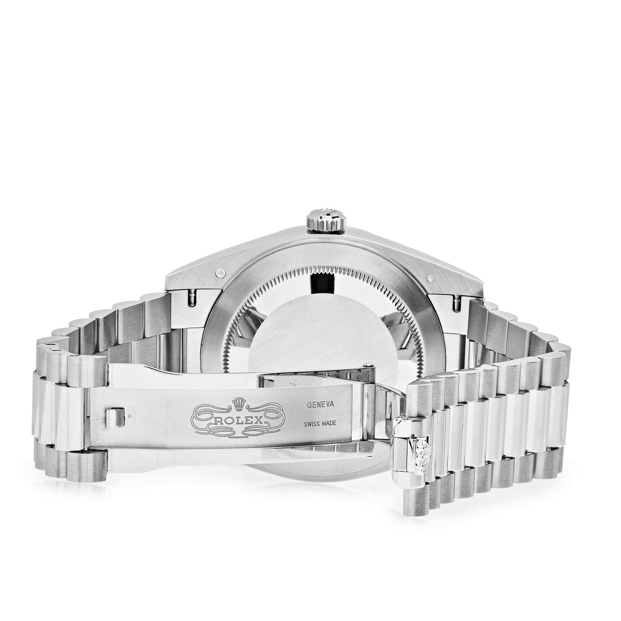 Luxury Watch Rolex Day-Date 40 Platinum Ice Blue Diamond Dial 228206 Wrist Aficionado