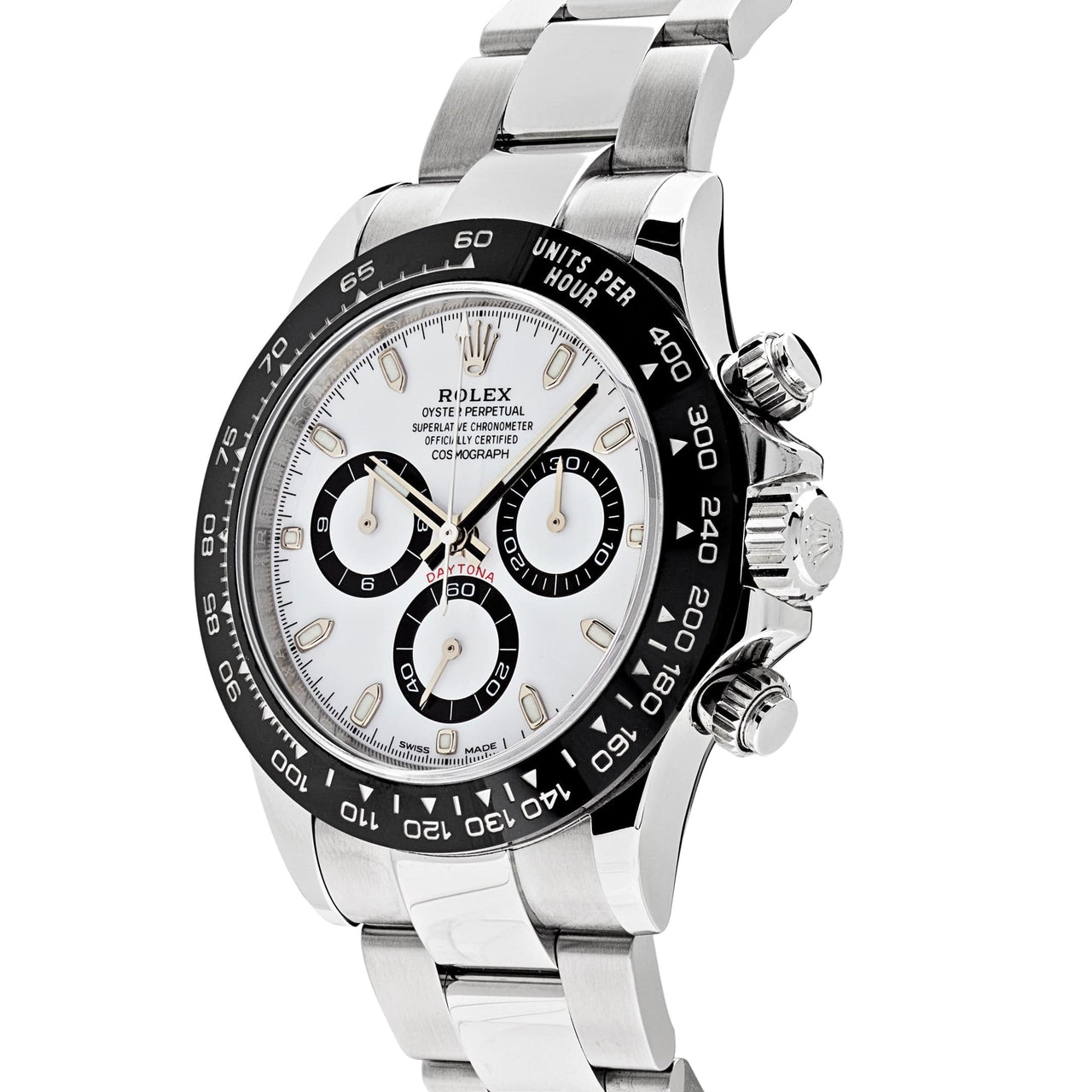 Luxury Watch Rolex Daytona Stainless Steel White Dial Ceramic Bezel 116500LN (2021) Wrist Aficionado