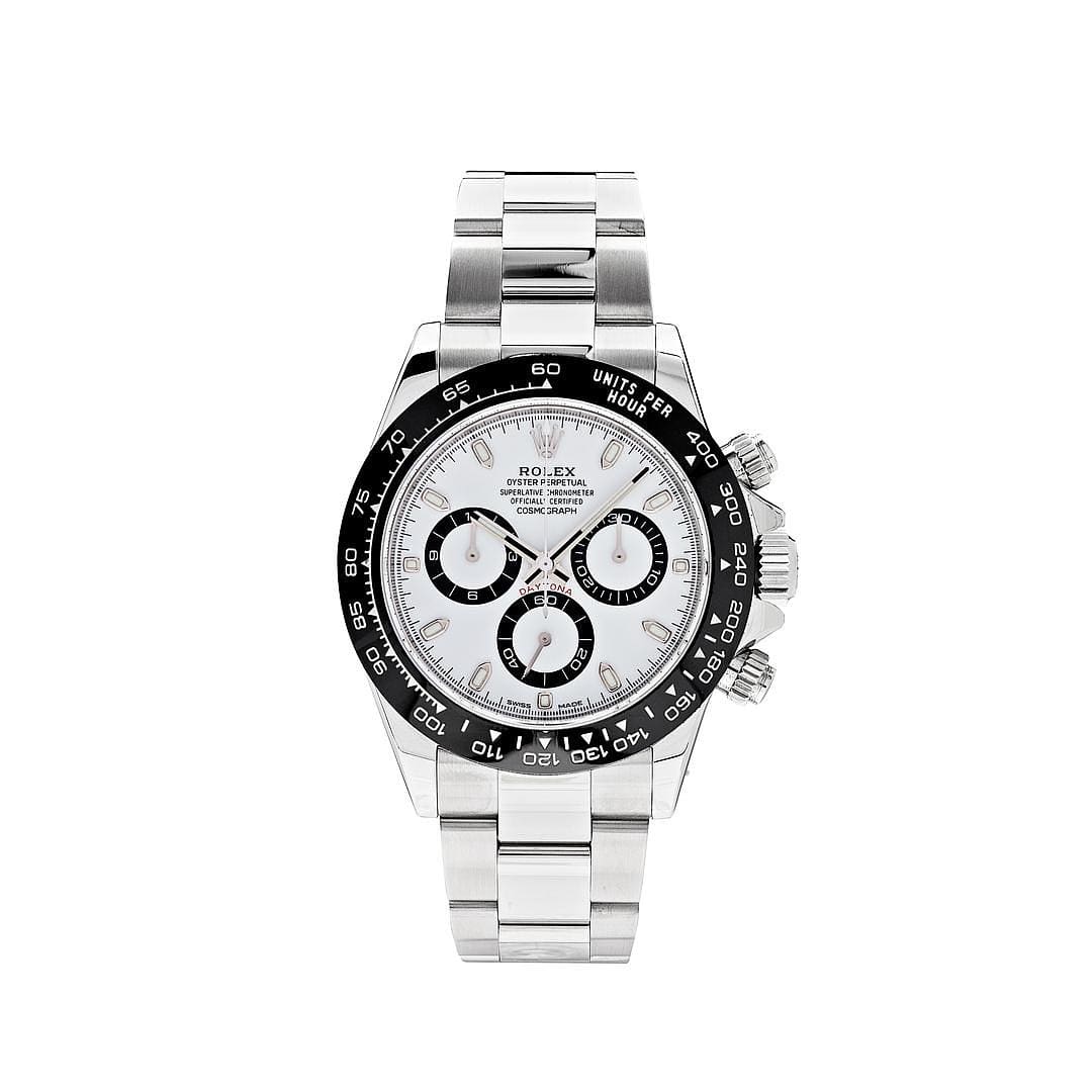 Luxury Watch Rolex Daytona Stainless Steel White Dial Ceramic Bezel 116500LN (Draft P2023) Wrist Aficionado