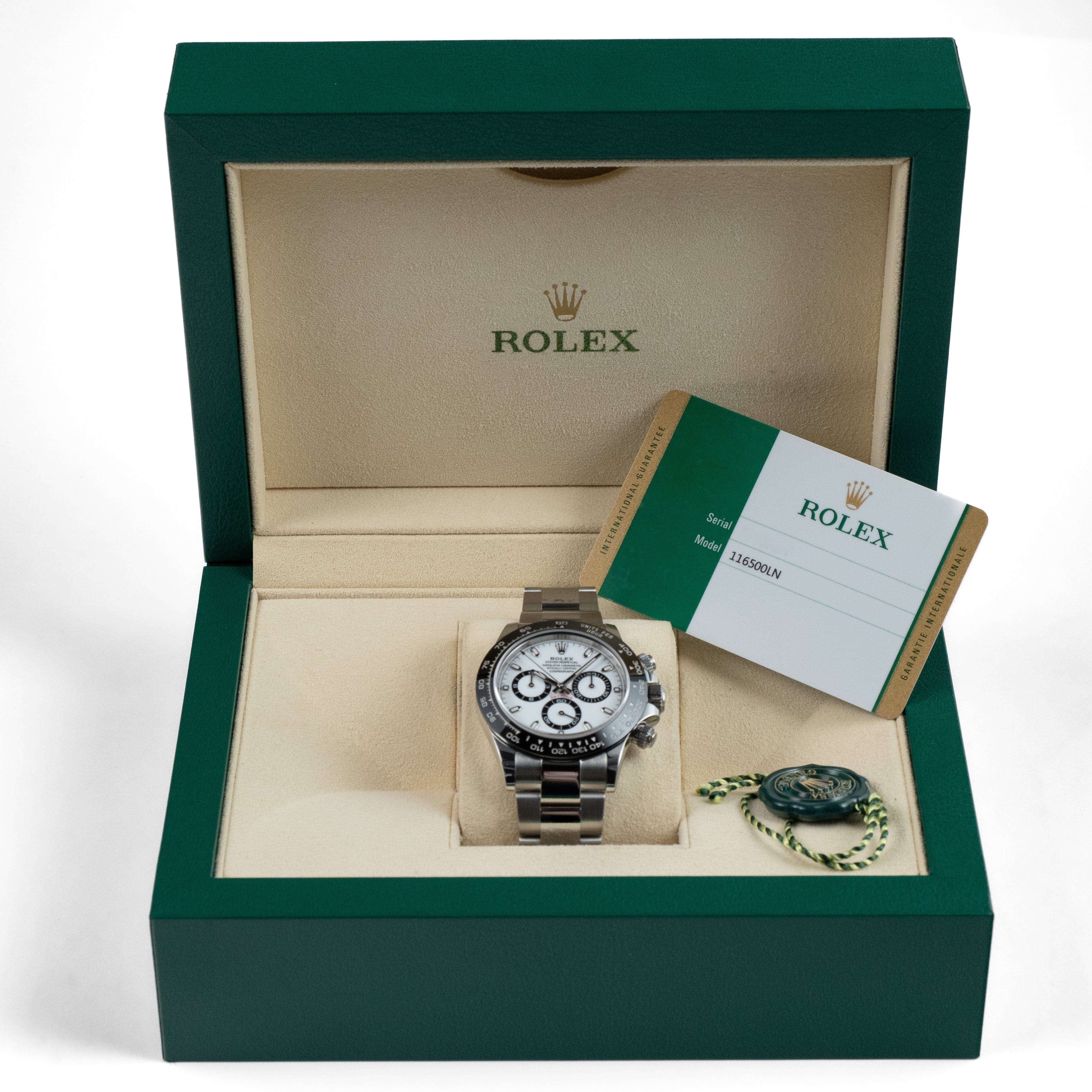 Rolex Daytona 116500LN Stainless Steel White Panda Dial (2018)