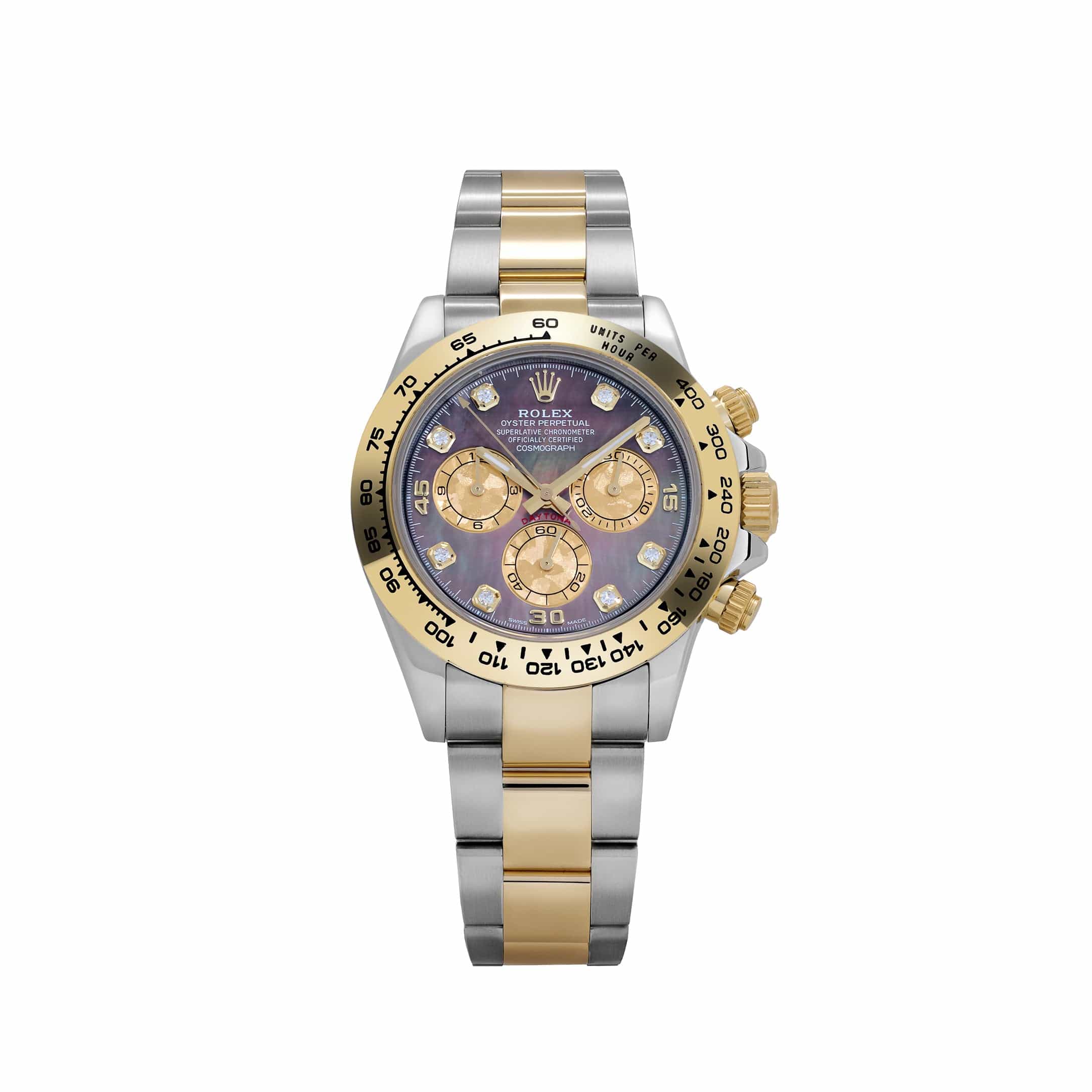 Rolex Daytona 116503 Yellow Gold Stainless Steel Black Mother of Pearl Diamond Dial (2020)
