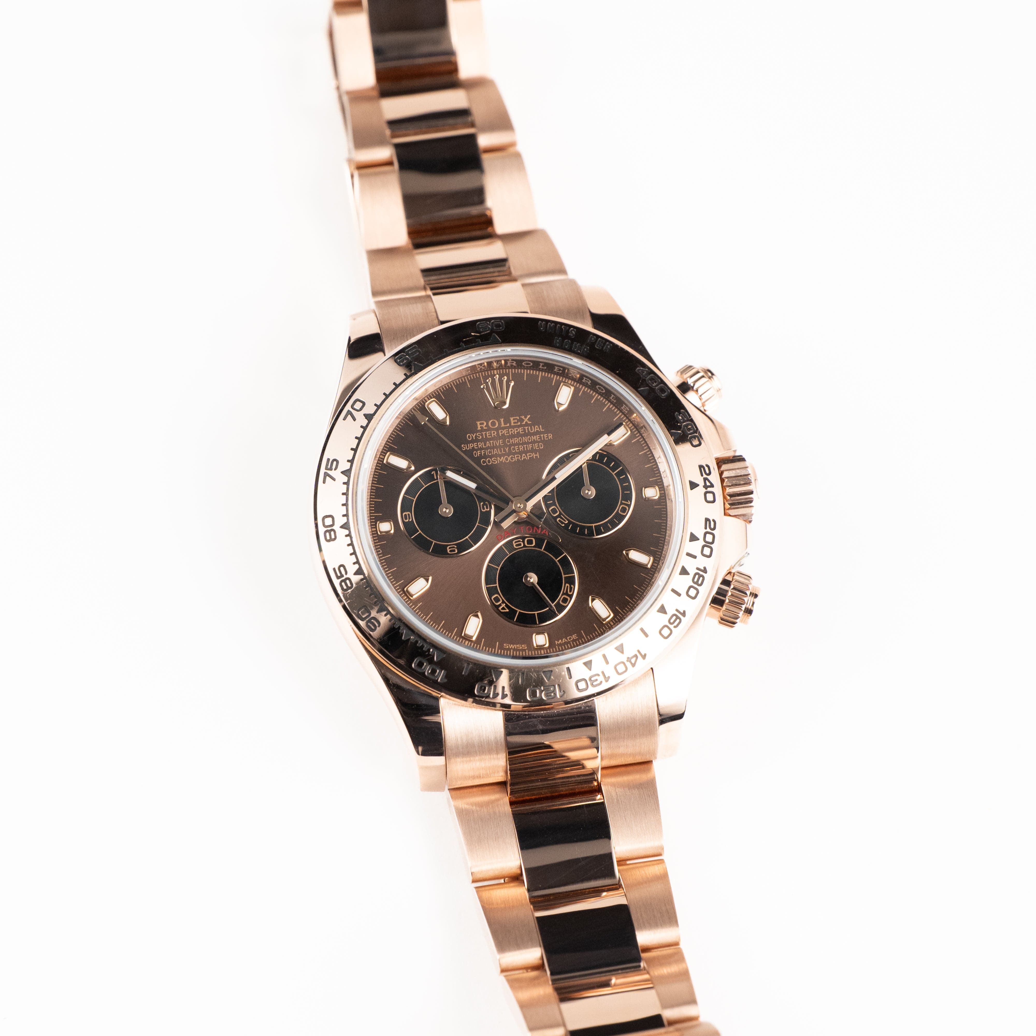 Rolex Daytona 116505 Rose Gold Chocolate Brown Dial (2021) – Wrist