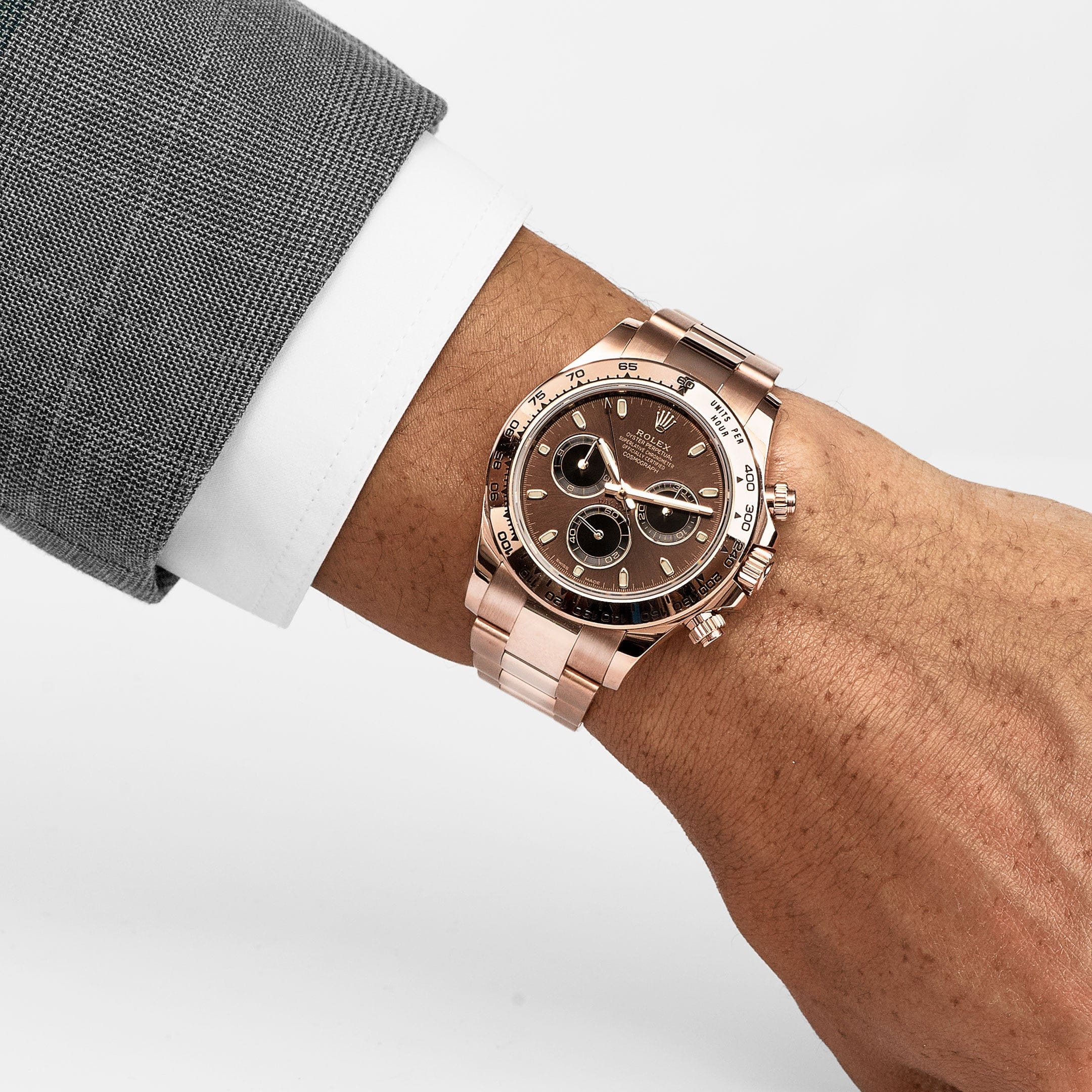 Rolex Daytona 116505 Rose Gold Chocolate Brown Dial (2021) – Wrist