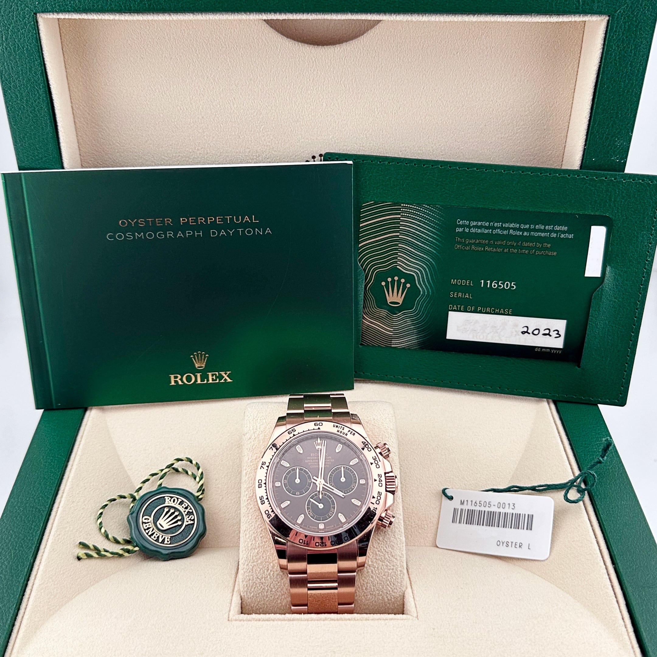 Rolex Daytona 116505 Rose Gold Chocolate Brown Dial (2023)