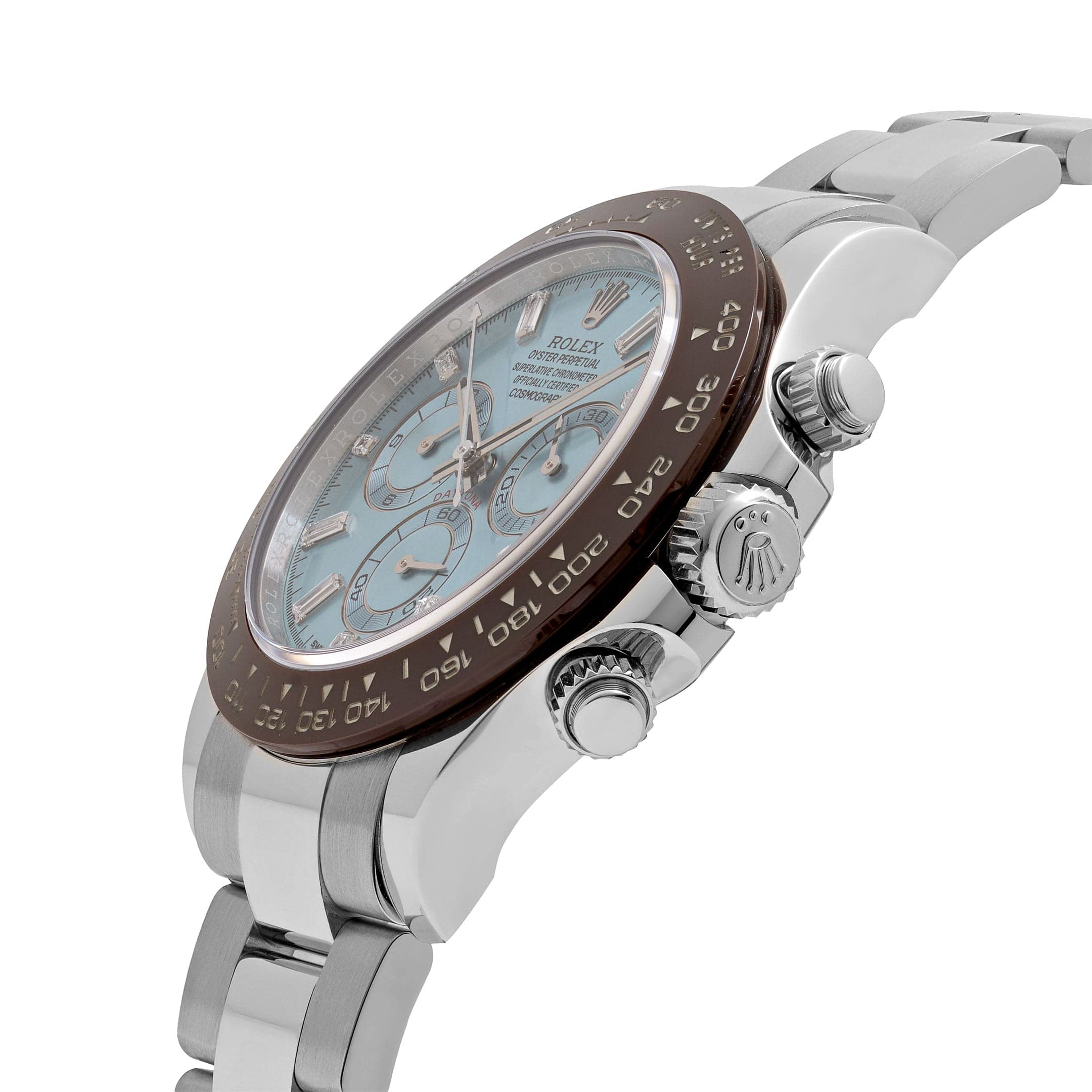 Rolex Daytona 116506 Platinum Ice Blue Baguette Diamond Dial