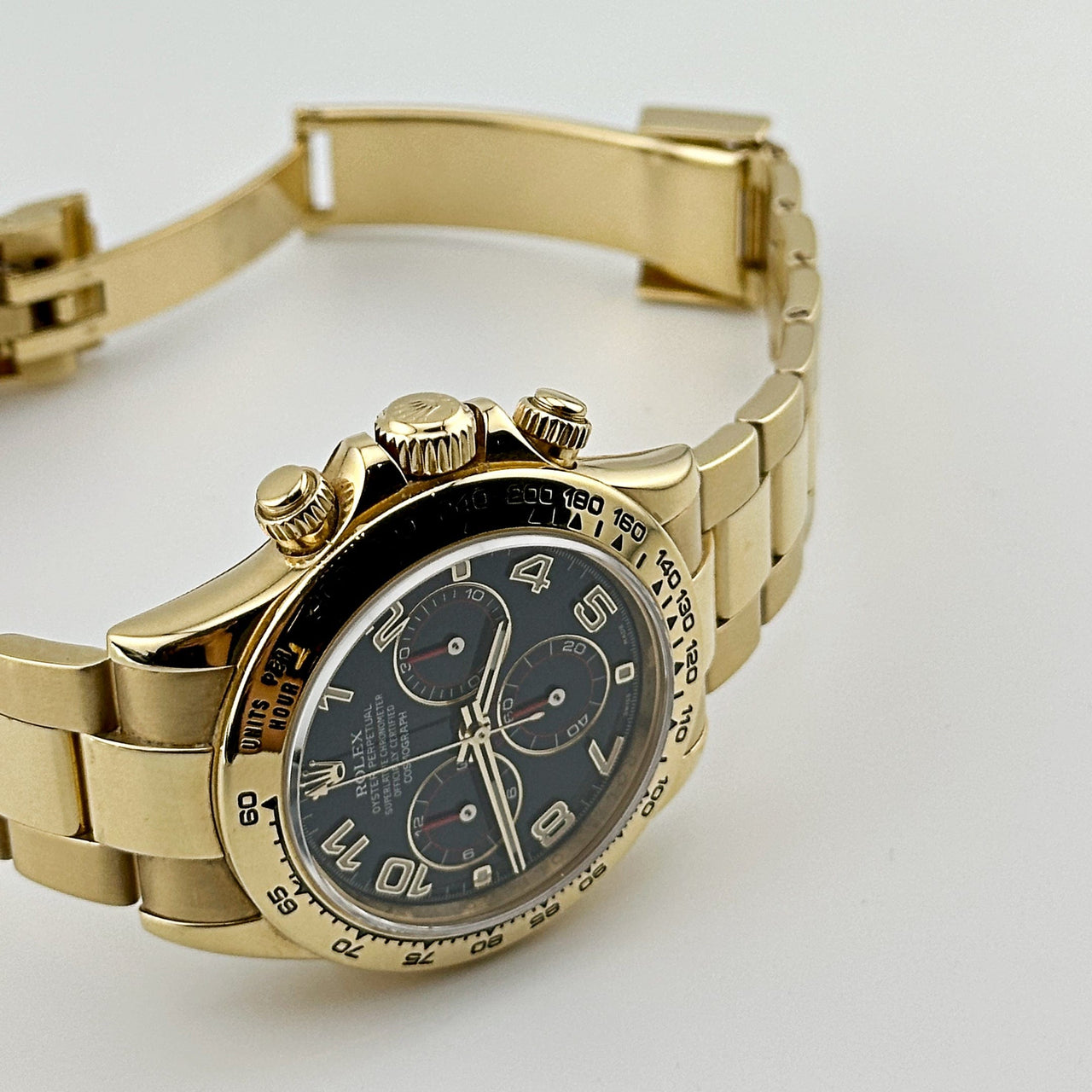 Rolex Daytona 116508 Yellow Gold Blue Arabic Dial