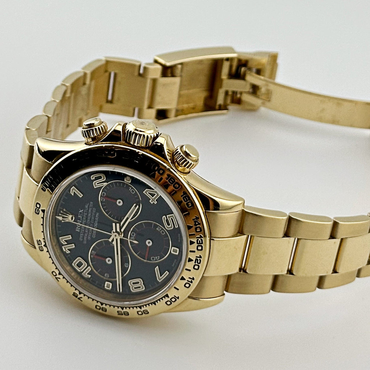 Rolex Daytona 116508 Yellow Gold Blue Arabic Dial