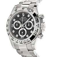 Thumbnail for Luxury Watch Rolex Daytona White Gold Black Diamond Dial 116509 Wrist Aficionado