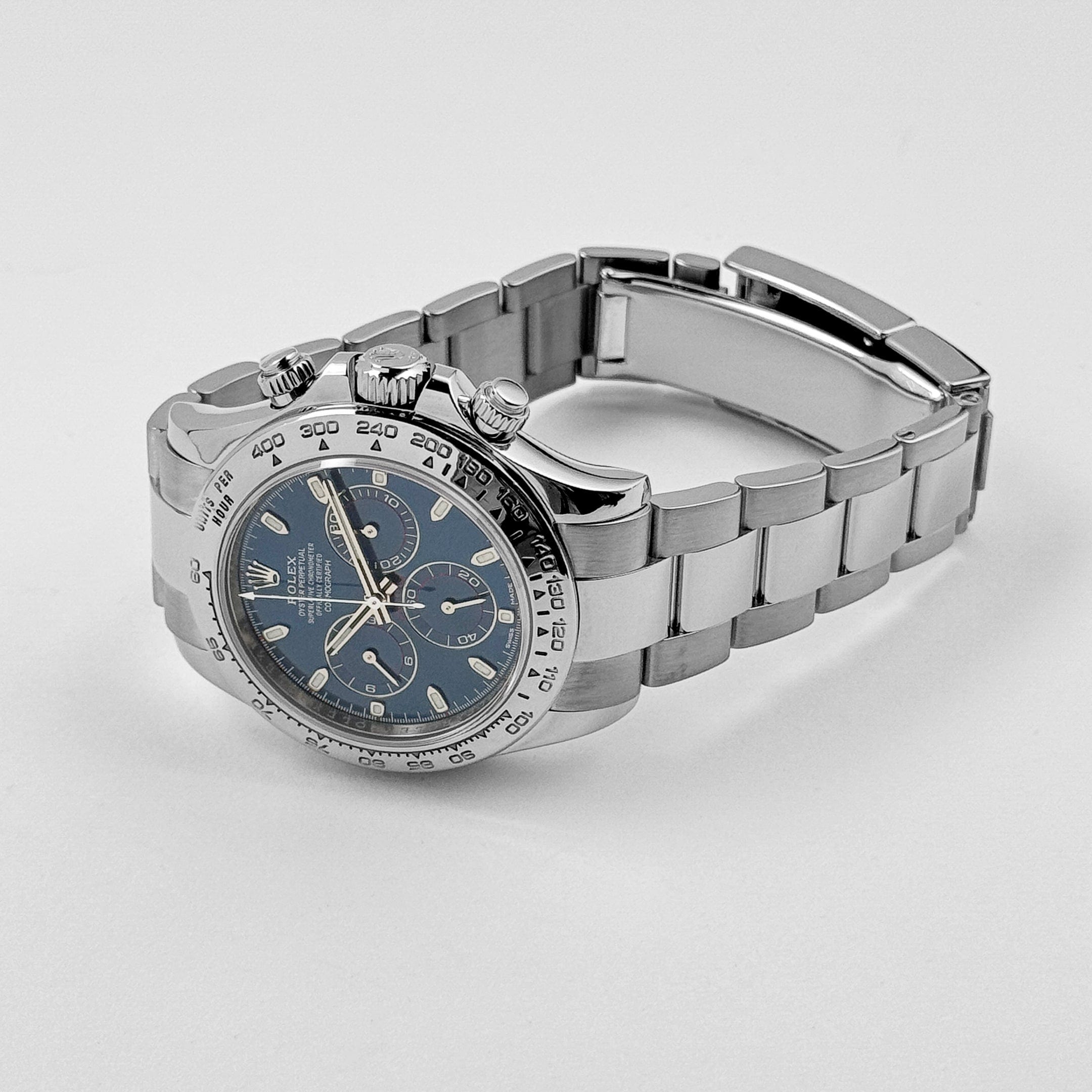Rolex Daytona 116509 White Gold Blue Dial (2019) – Wrist Aficionado