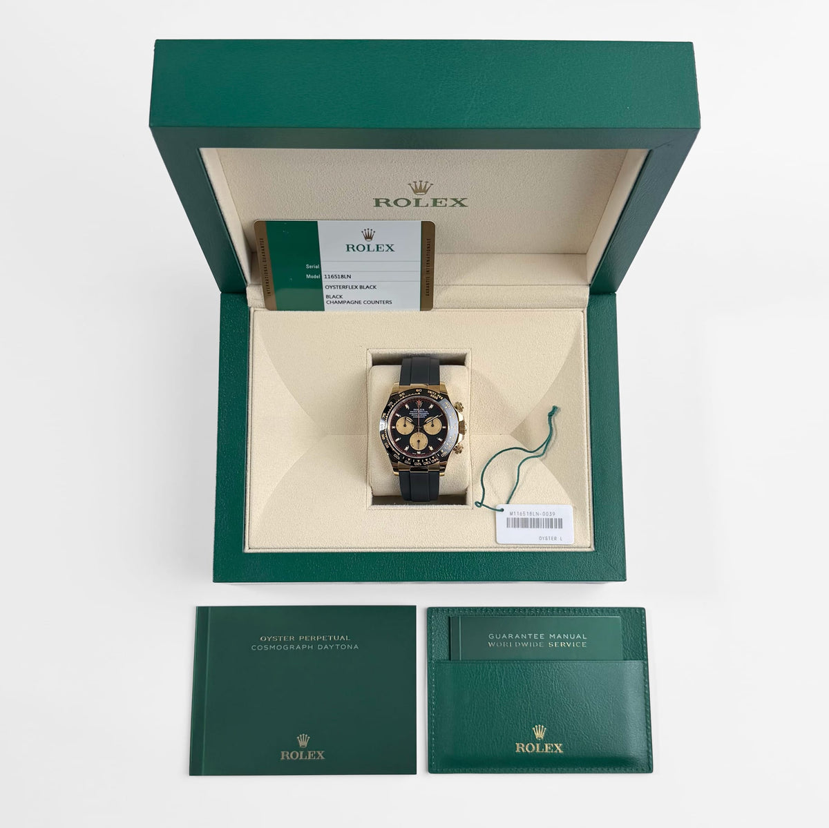 Rolex Daytona 116518LN 'Paul Newman' Yellow Gold Black Dial (2017)
