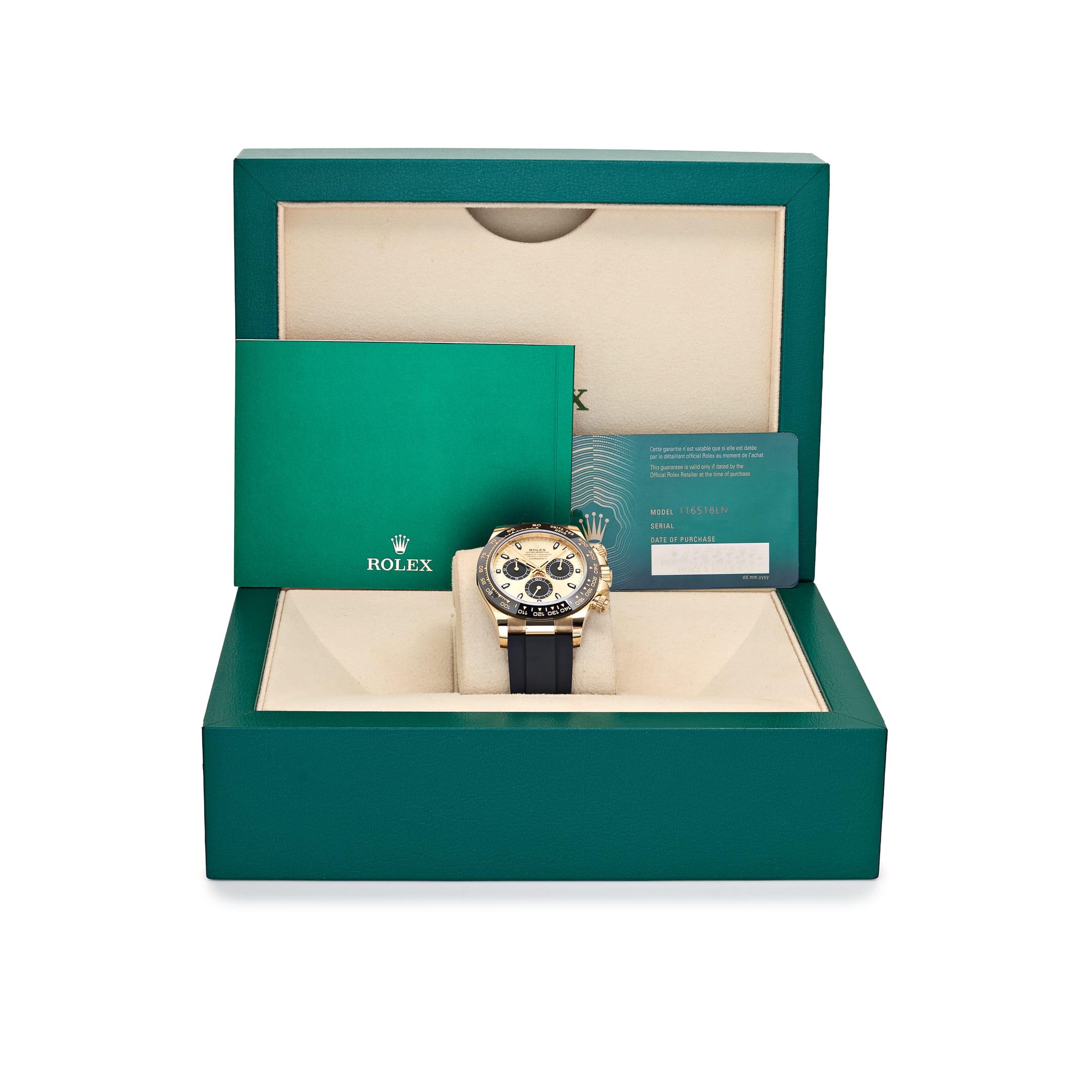 Rolex Daytona 116518LN 'Pikachu' Yellow Gold Champagne Black Dial