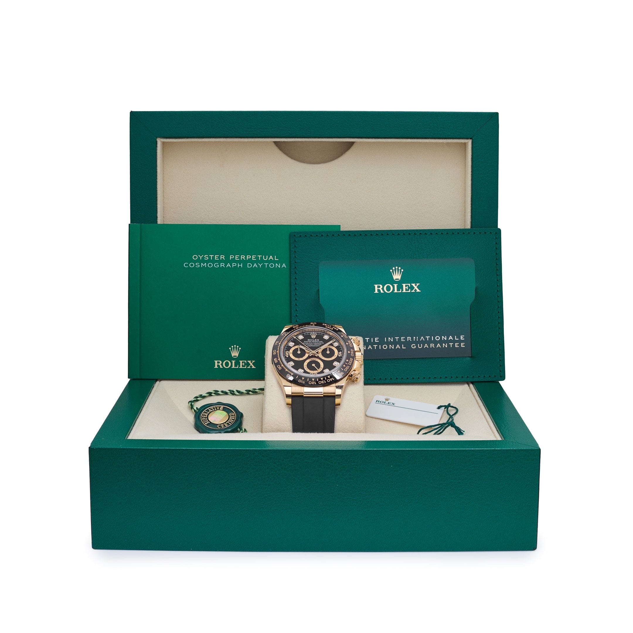 Rolex Daytona 116518LN Yellow Gold Black Diamond Dial