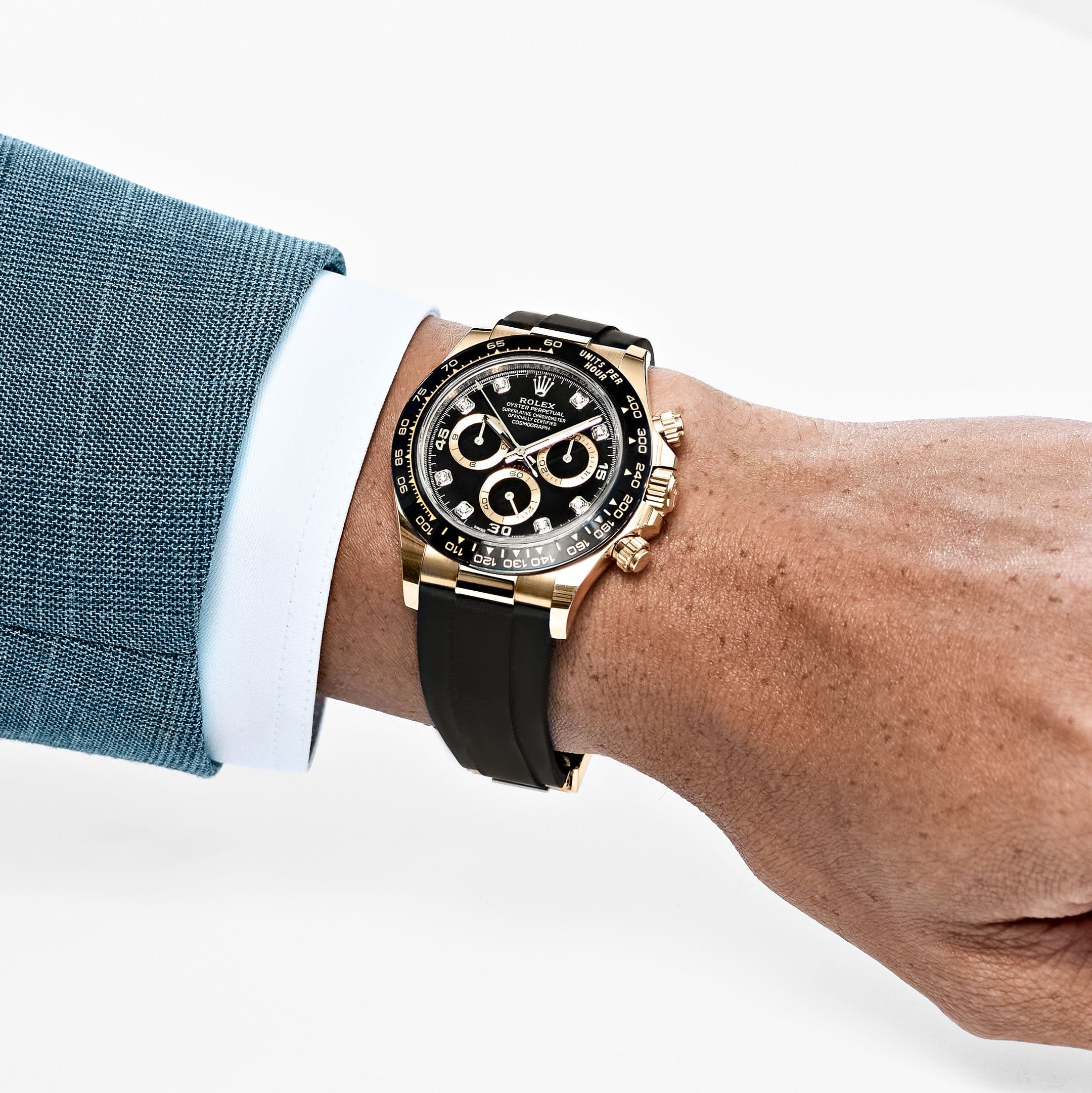 Rolex Daytona 116518LN Yellow Gold Black Diamond Dial