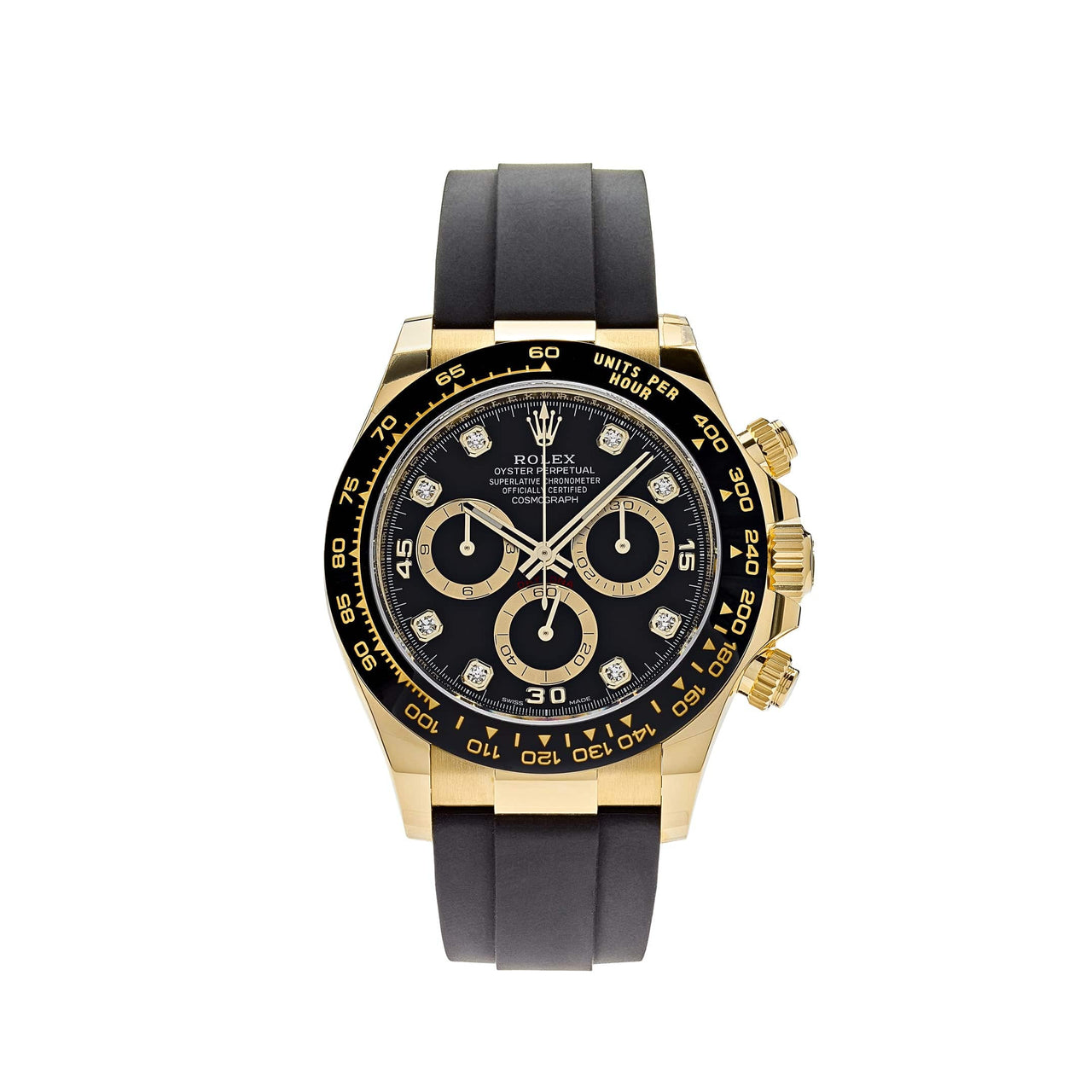 Rolex Daytona 116518LN Yellow Gold Black Diamond Dial