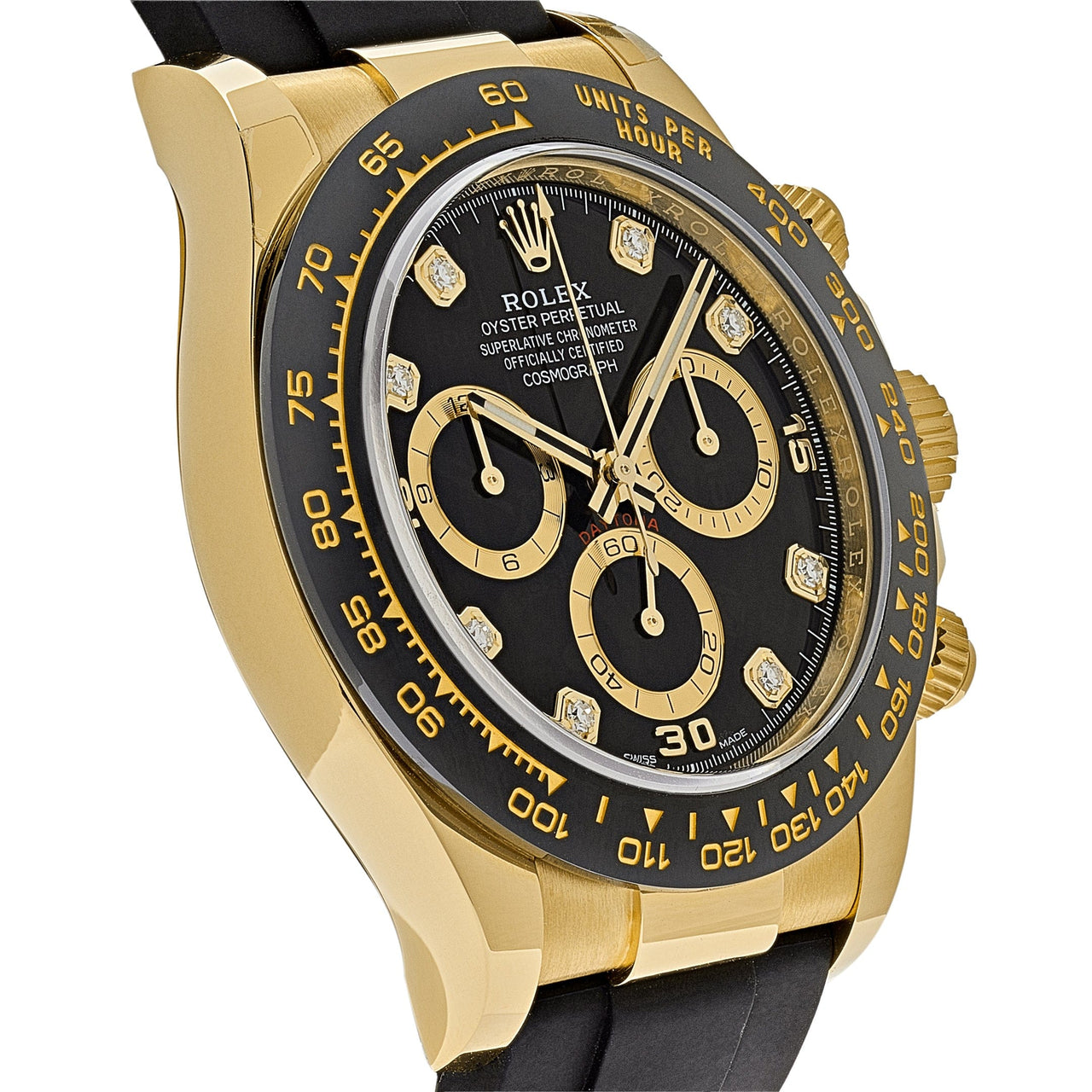 Rolex Daytona 116518LN Yellow Gold Black Diamond Dial