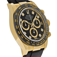 Thumbnail for Rolex Daytona 116518LN Yellow Gold Black Diamond Dial