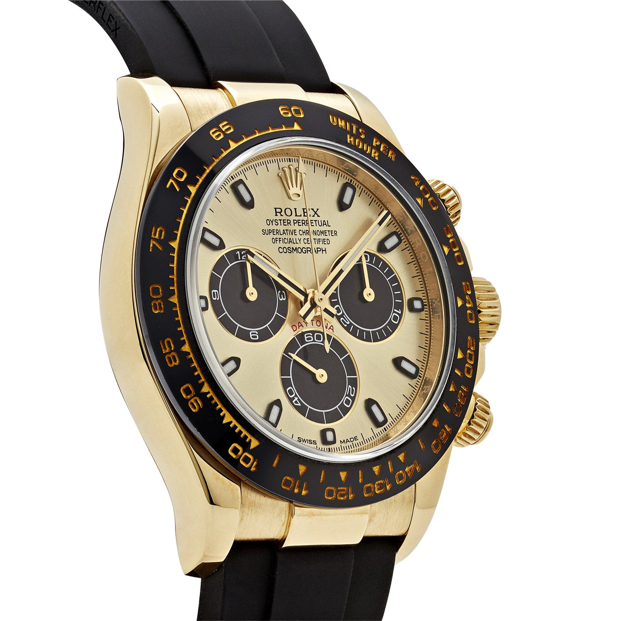 Rolex Daytona 116518LN Yellow Gold Champagne Black Dial (2022)