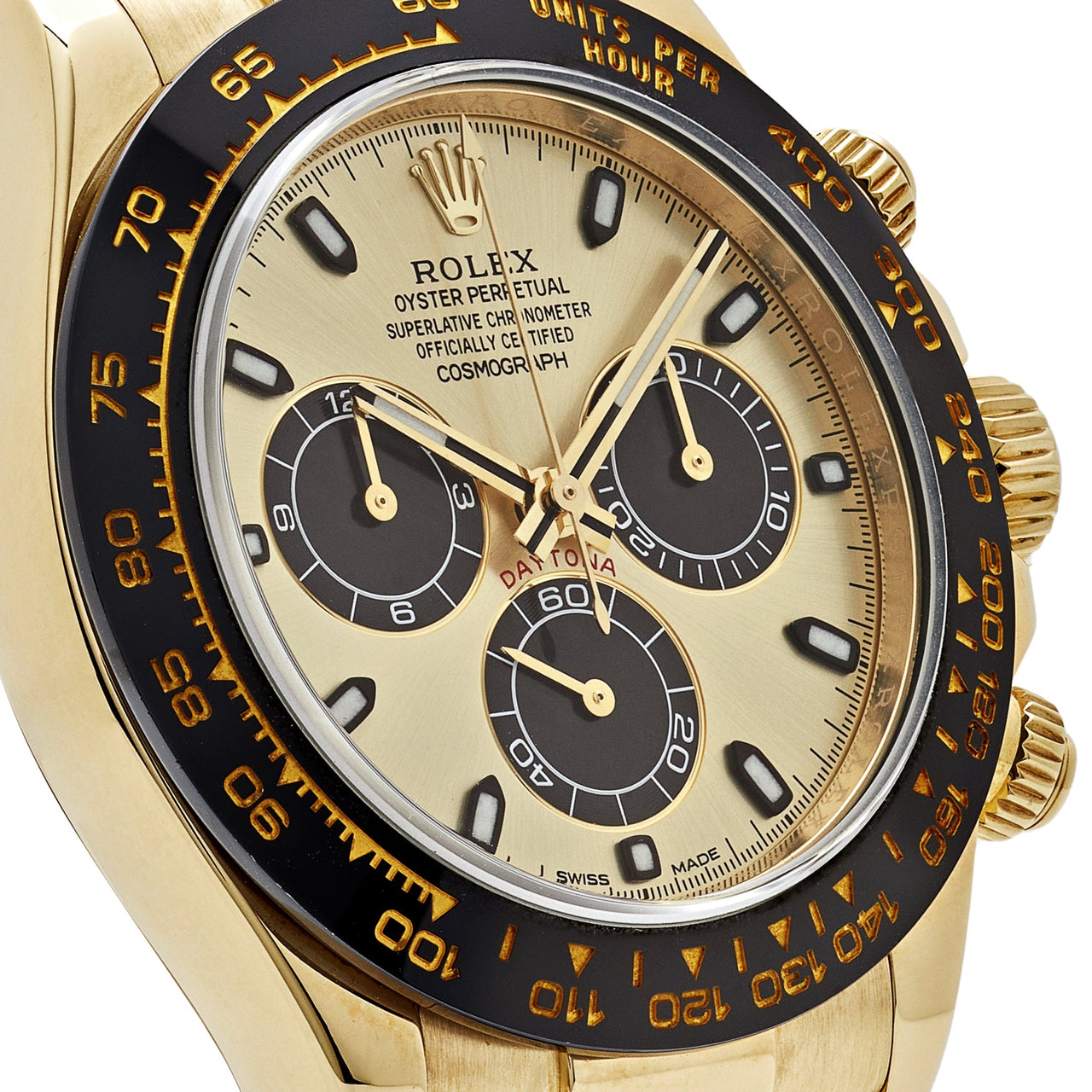 Rolex Daytona 116518LN Yellow Gold Champagne Black Dial (2022)