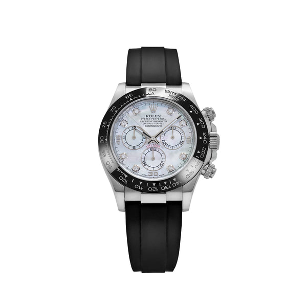 Rolex Daytona 116519LN White Gold Mother of Pearl Diamond Dial