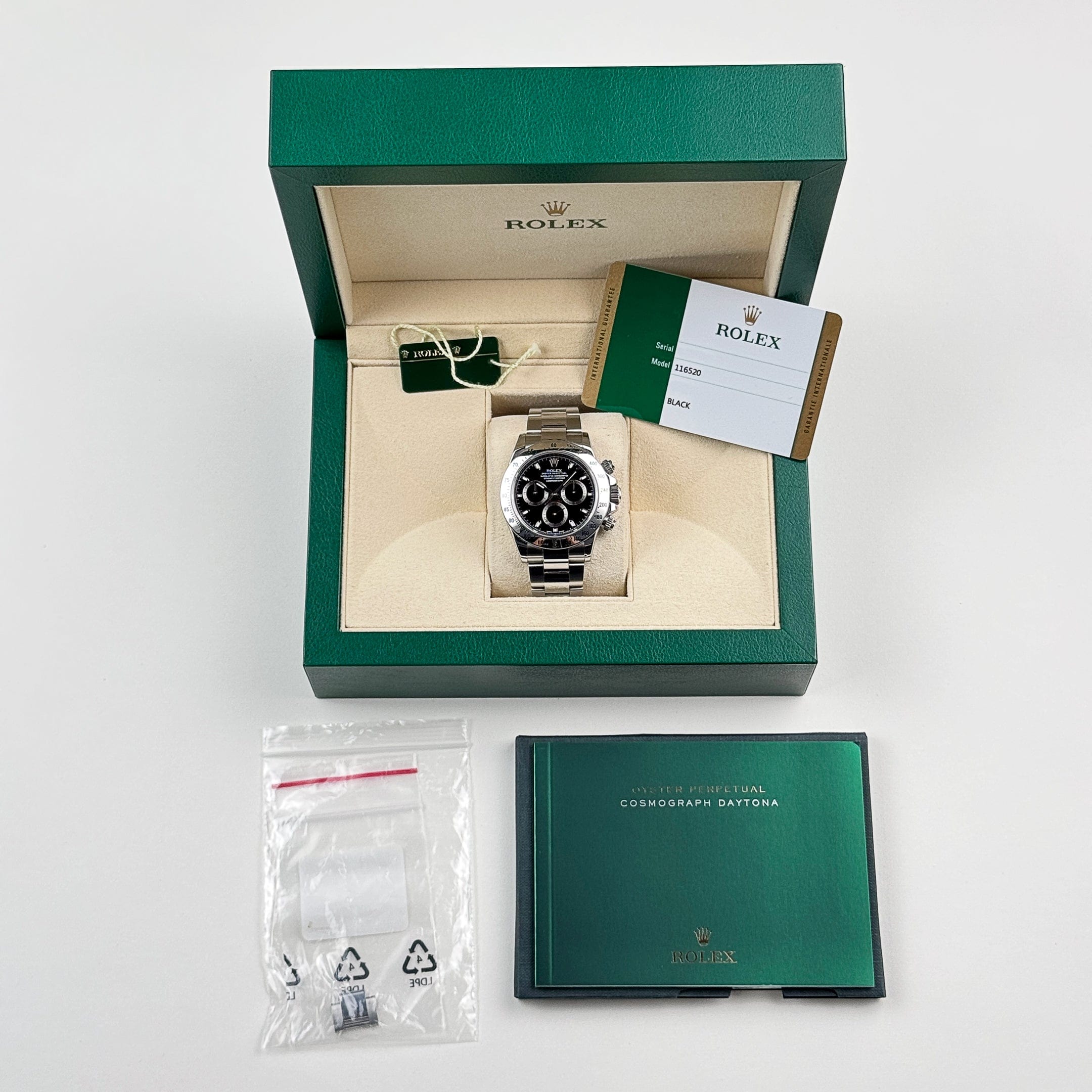 Rolex Daytona 116520 Stainless Steel Black Dial – Wrist Aficionado