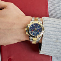 Thumbnail for Rolex Daytona Stainless Steel Yellow Gold Blue Dial 116523 Wrist Aficionado