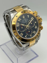 Thumbnail for Rolex Daytona 116523 Stainless Steel and Yellow Gold Blue Dial