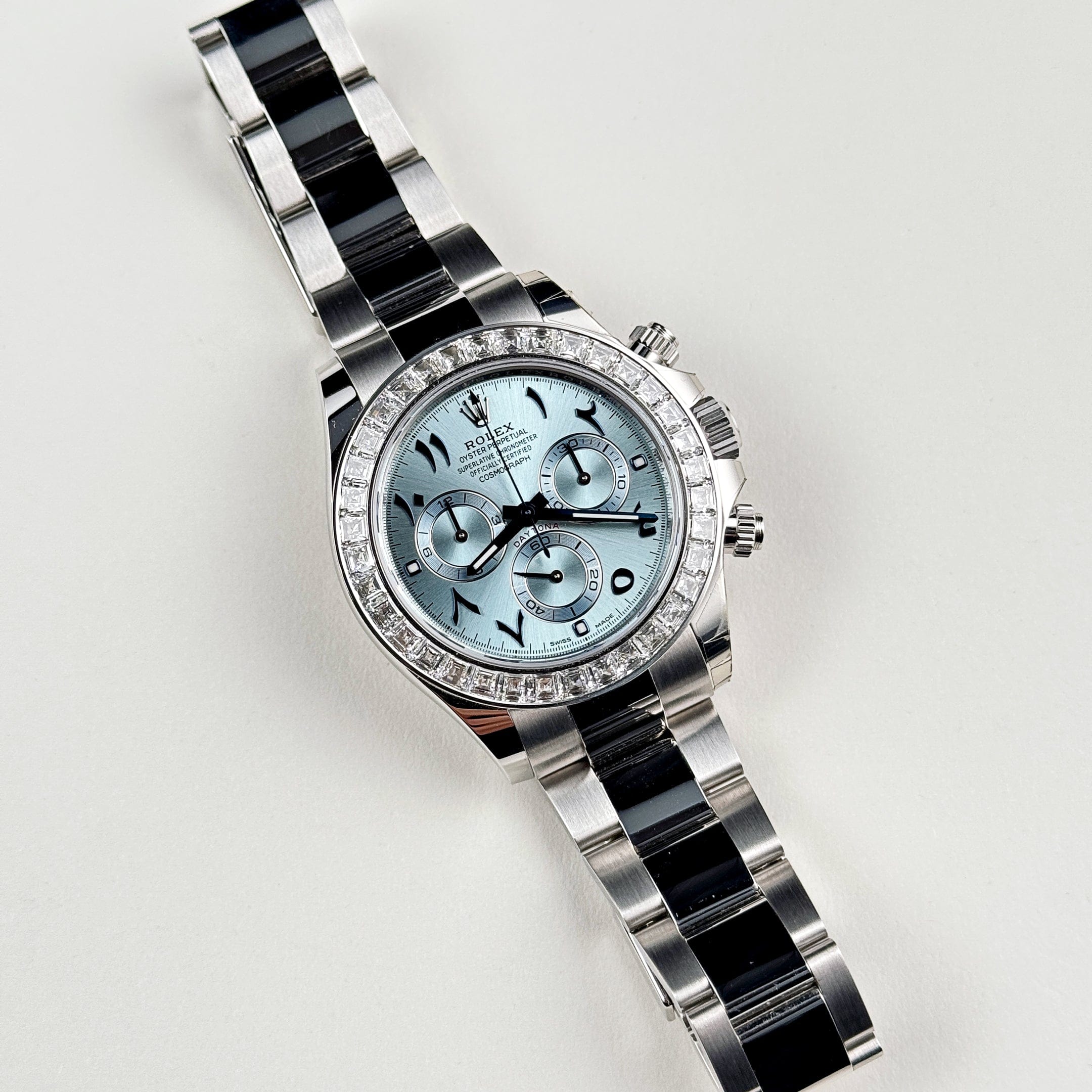 Rolex Daytona 116576TBR Platinum Diamond Ice Blue Arabic Dial (2023)