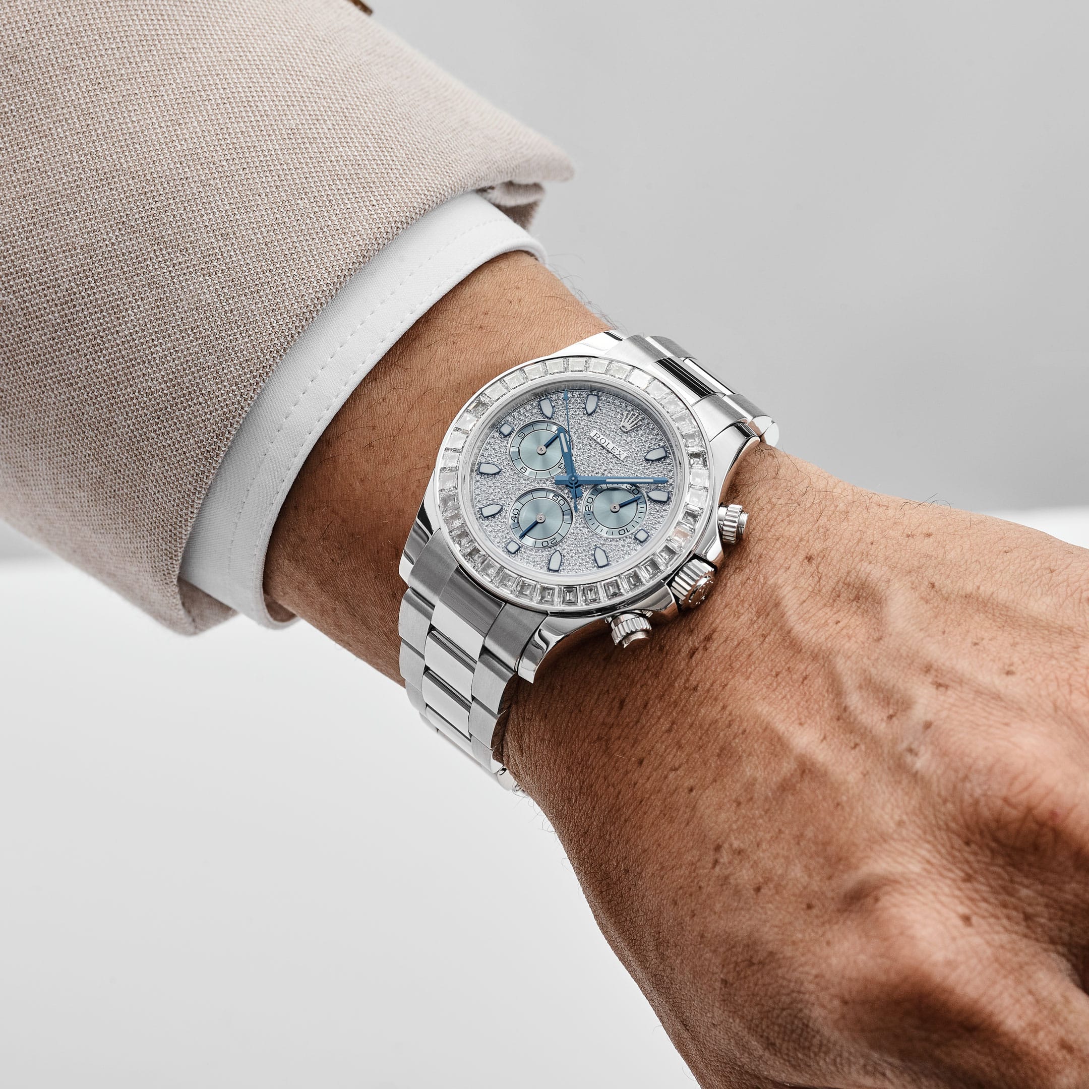 Rolex Daytona 116576TBR Platinum Pave Diamond Dial (2018)