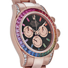 Rolex Daytona 116595RBOW 'Rainbow' Rose Gold Black Dial Sapphire Bezel (2022)