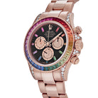 Rolex Daytona 116595RBOW 'Rainbow' Rose Gold Black Dial Sapphire Bezel (2022)