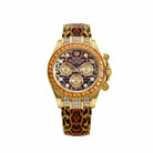 Rolex Daytona 116598SACO Yellow Gold 'Leopard' Diamond Dial Cognac Sapphire Bezel (2008)