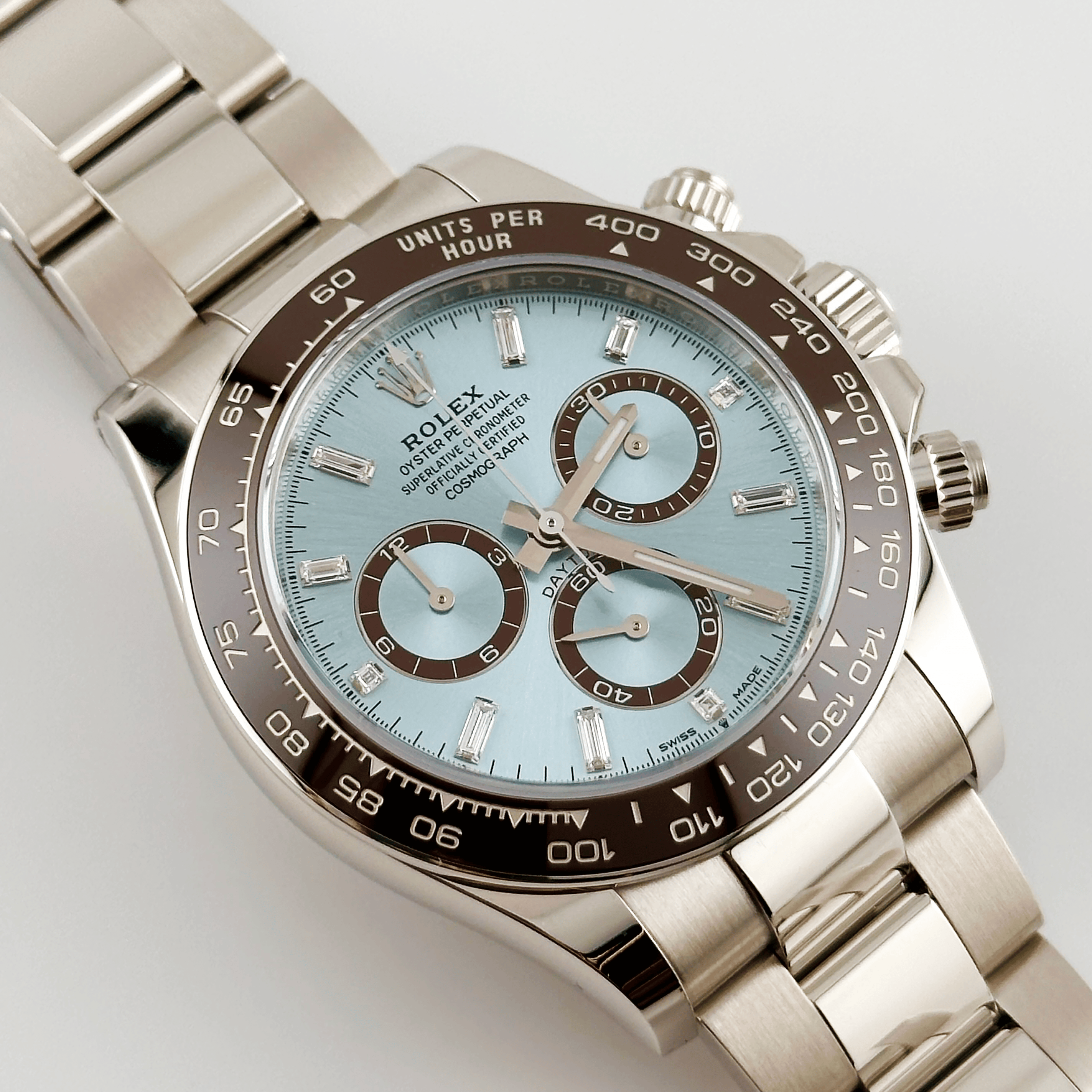 Rolex Daytona 126506 Platinum Ice Blue Diamond Baguette Dial (2026)