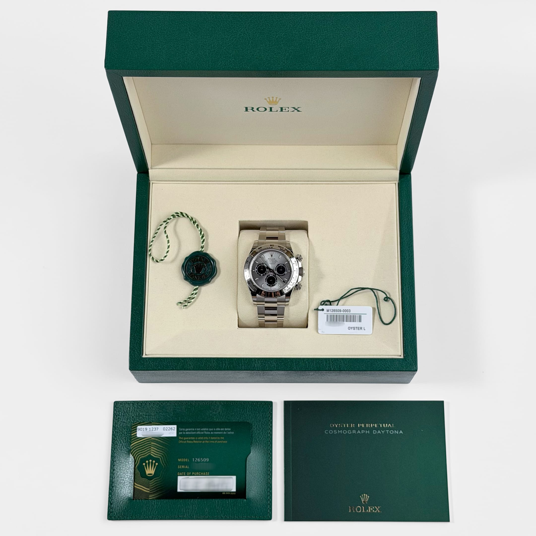 Rolex Oyster Perpetual 28 276208 'Ladies' Yellow Gold Green Stone